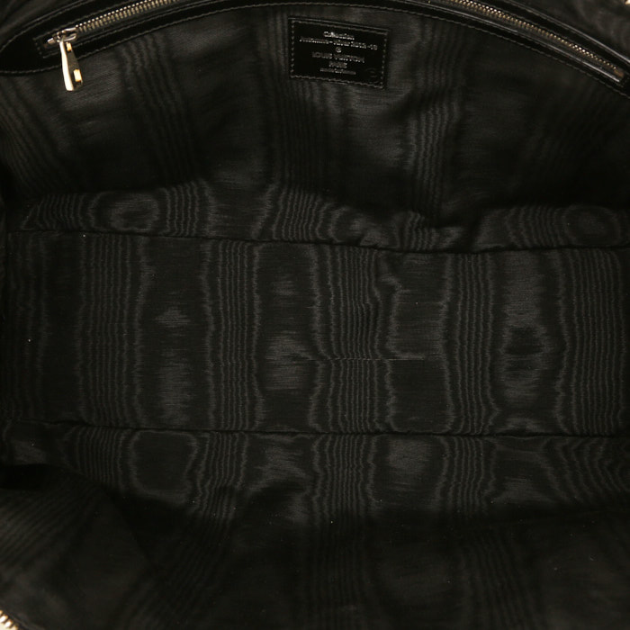 Borsa Louis Vuitton Louis Vuitton Editions Limitées in pelliccia con stampa leopardata e pelle nera - Detail D2