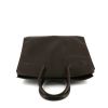 Hermes Birkin Shadow 35 cm handbag in brown ebene Swift leather - 360 Front thumbnail