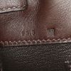 Hermes Birkin Shadow 35 cm handbag in brown ebene Swift leather - Detail D4 thumbnail