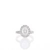 Solitaire ring, 18K white gold and diamonds (central diamond 1,03 carat, D/ VS1, n°GIA 6173264153) - 360 thumbnail