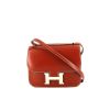 Sac bandoulière Hermes Constance mini en cuir box rouge-brique - 360 thumbnail