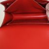 Sac bandoulière Hermes Constance mini en cuir box rouge-brique - Detail D3 thumbnail