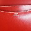 Sac bandoulière Hermes Constance mini en cuir box rouge-brique - Detail D4 thumbnail