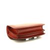 Sac bandoulière Hermes Constance mini en cuir box rouge-brique - Detail D5 thumbnail