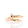 Cartier Juste un clou ring in pink gold - 360 thumbnail