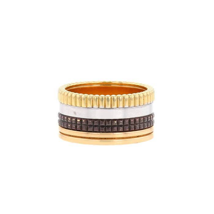 Boucheron Quatre Classique ring in 3 golds and PVD - 00pp