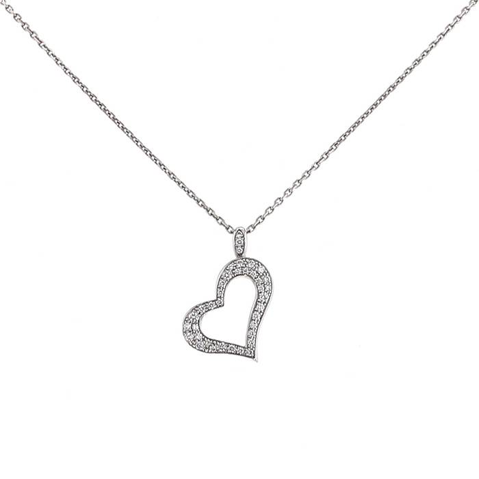 Piaget Coeur small model pendant in white gold and diamonds - 00pp