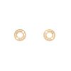 Dinh Van Pulse small earrings in pink gold and diamonds - 00pp thumbnail