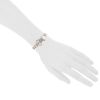 Bracelet Hermès Boucle Sellier moyen modèle en argent - Detail D1 thumbnail
