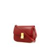 Celine Classic Box medium model  shoulder bag  in red box leather - 00pp thumbnail