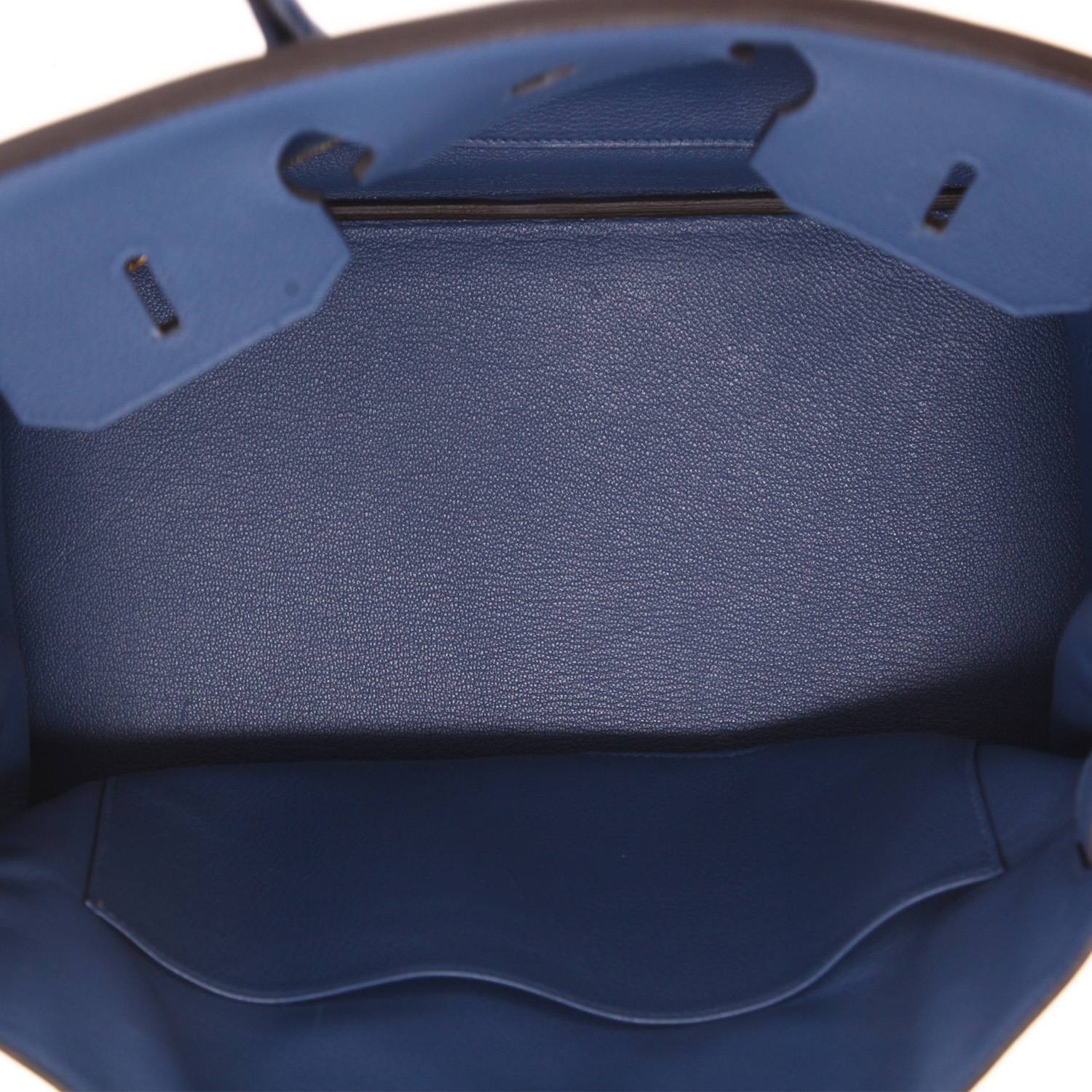 Borsa Hermès  Birkin 35 cm in pelle taurillon clemence blu - Detail D3