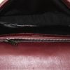 Saint Laurent College shoulder bag in burgundy chevron quilted leather - Detail D3 thumbnail