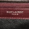 Sac bandoulière Saint Laurent College en cuir matelassé chevrons bordeaux - Detail D4 thumbnail