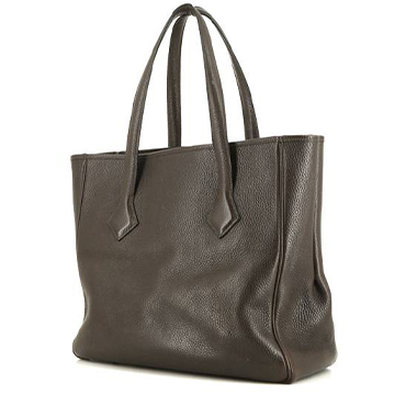 Bolso Cabás Hermès Victoria en cuero togo marrón