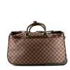 Bolsa de viaje Louis Vuitton  Eole en lona a cuadros marrón y cuero marrón - 360 thumbnail