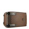 Bolsa de viaje Louis Vuitton  Eole en lona a cuadros marrón y cuero marrón - Detail D5 thumbnail