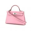 Hermès Kelly 20 cm handbag in mauve Sylvestre epsom leather - 00pp thumbnail