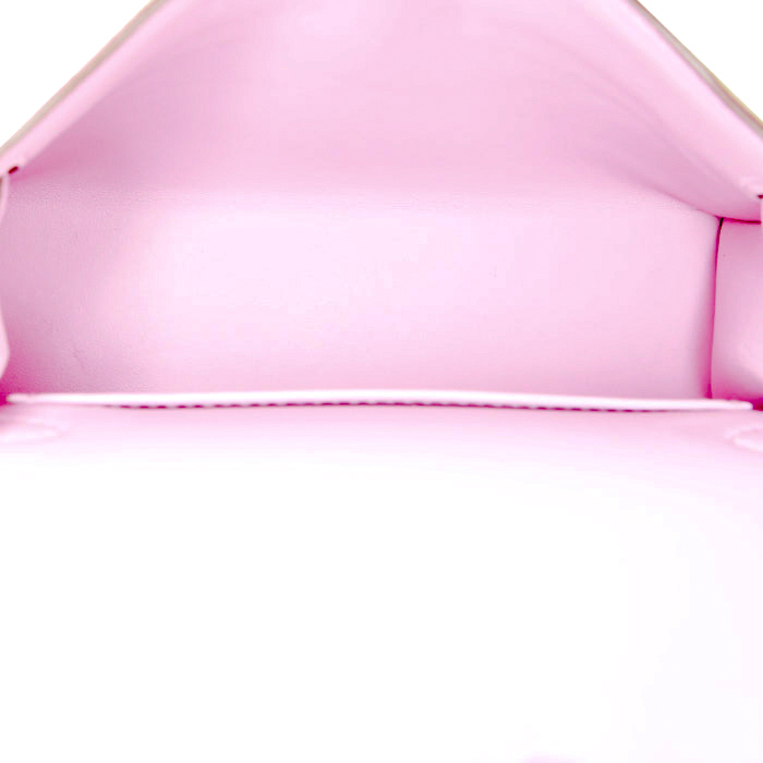Sac à main Hermès Kelly 20 cm en cuir epsom mauve Sylvestre - Detail D3