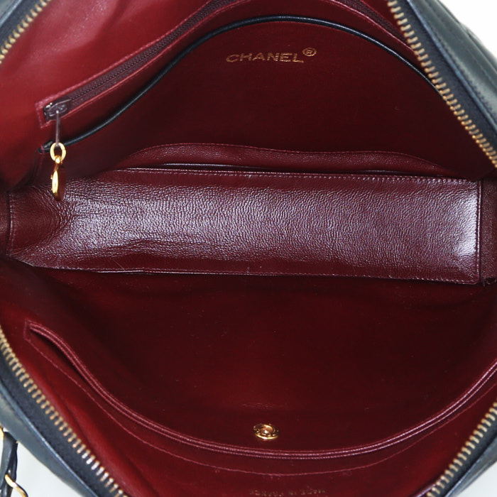 Borsa Chanel Camera in pelle trapuntata nera - Detail D2