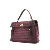 Sac à main Yves Saint Laurent Muse Two grand en cuir violet - 00pp thumbnail