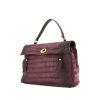 Yves Saint Laurent Muse Two large handbag in purple leather - 00pp thumbnail