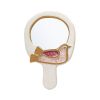 Mithé Espelt, "Mésange" hand mirror, in embossed and enameled earthenware, crystallized glass and gold, model from the 1950's - Detail D2 thumbnail