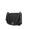 Chanel Boy handbag in brown quilted leather - 00pp thumbnail