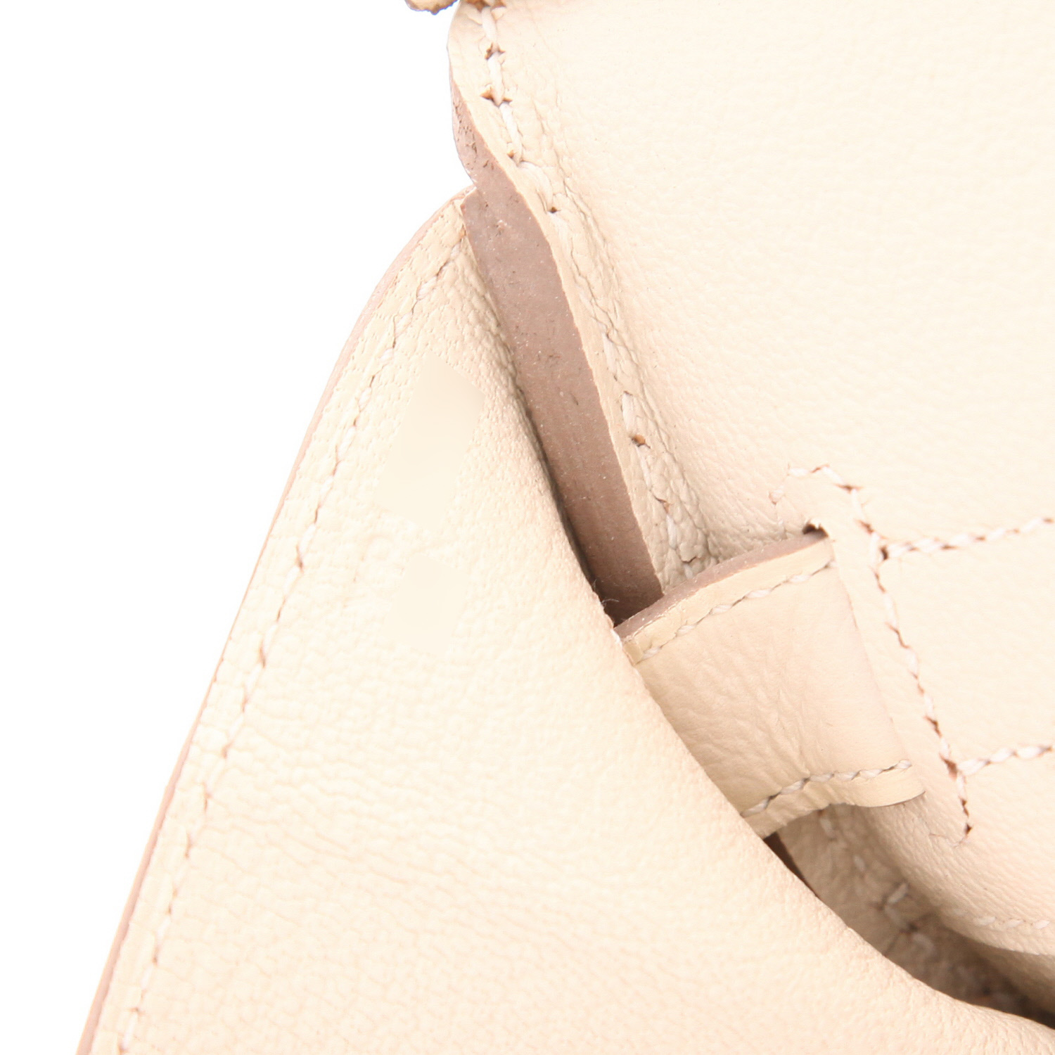 Sac à main Hermès  Birkin 30 cm en cuir epsom blanc - Detail D4