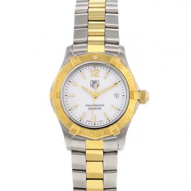 Reloj TAG Heuer Aquaracer Lady de acero y oro chapado Ref :  WAF 1424 Circa  2013