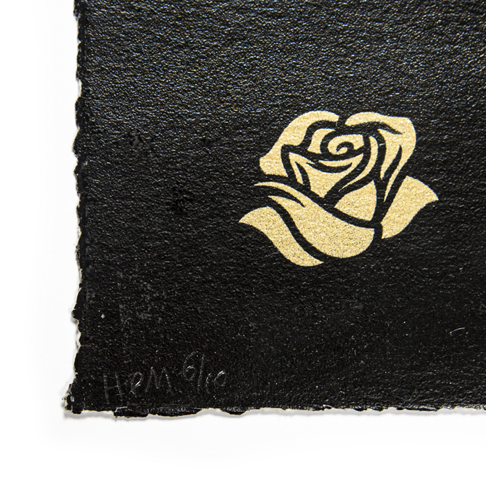 Shepard Fairey (OBEY GIANT) (Born in 1970)
Ernesto Yerena (Born in 1987) , Power
Glory Skull (Black and Gold) - 2020 - Detail D3
