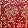 Shepard Fairey (OBEY GIANT) & Ernesto Yerena, “Obey day of the Dead” (Red and gold), HPM (hand painting multiple), rare hand spray and stencil on paper, signed by both artists, numbered on 2 copies, dated and framed, of 2018 - Detail D1 thumbnail