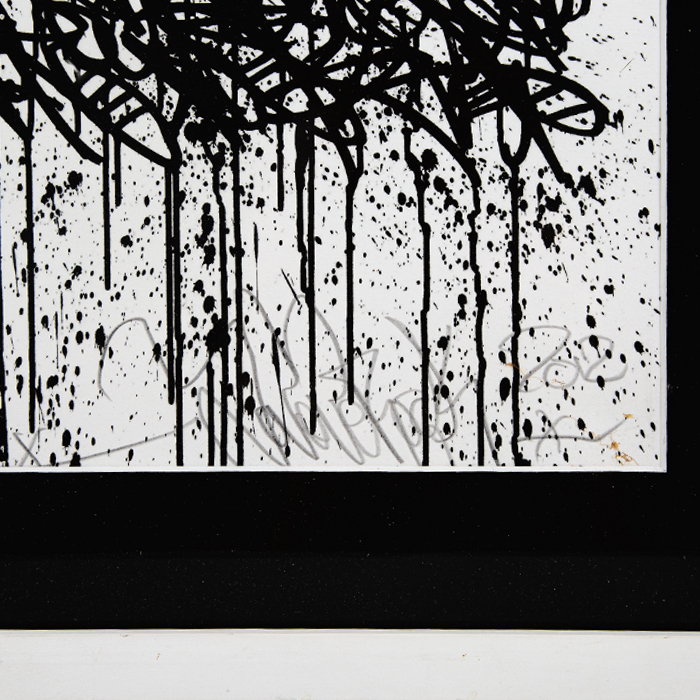 JonOne, "Graffiti", lithograph on paper, signed, numbered, dated and framed, of 2012 - Detail D1