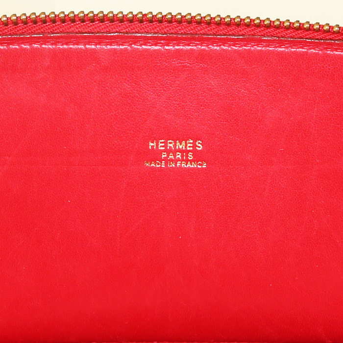 Hermes Bolide large model handbag in red - Detail D4