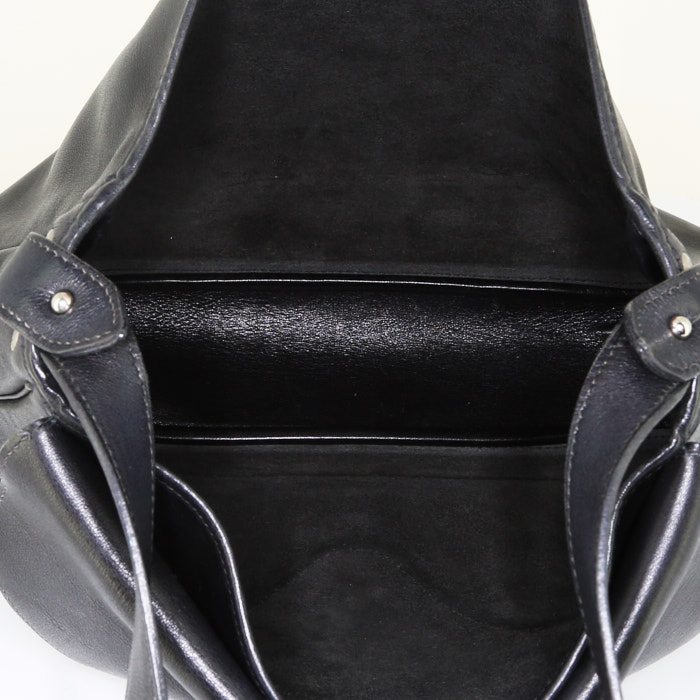 Borsa Hermes Christine in pelle nera - Detail D2