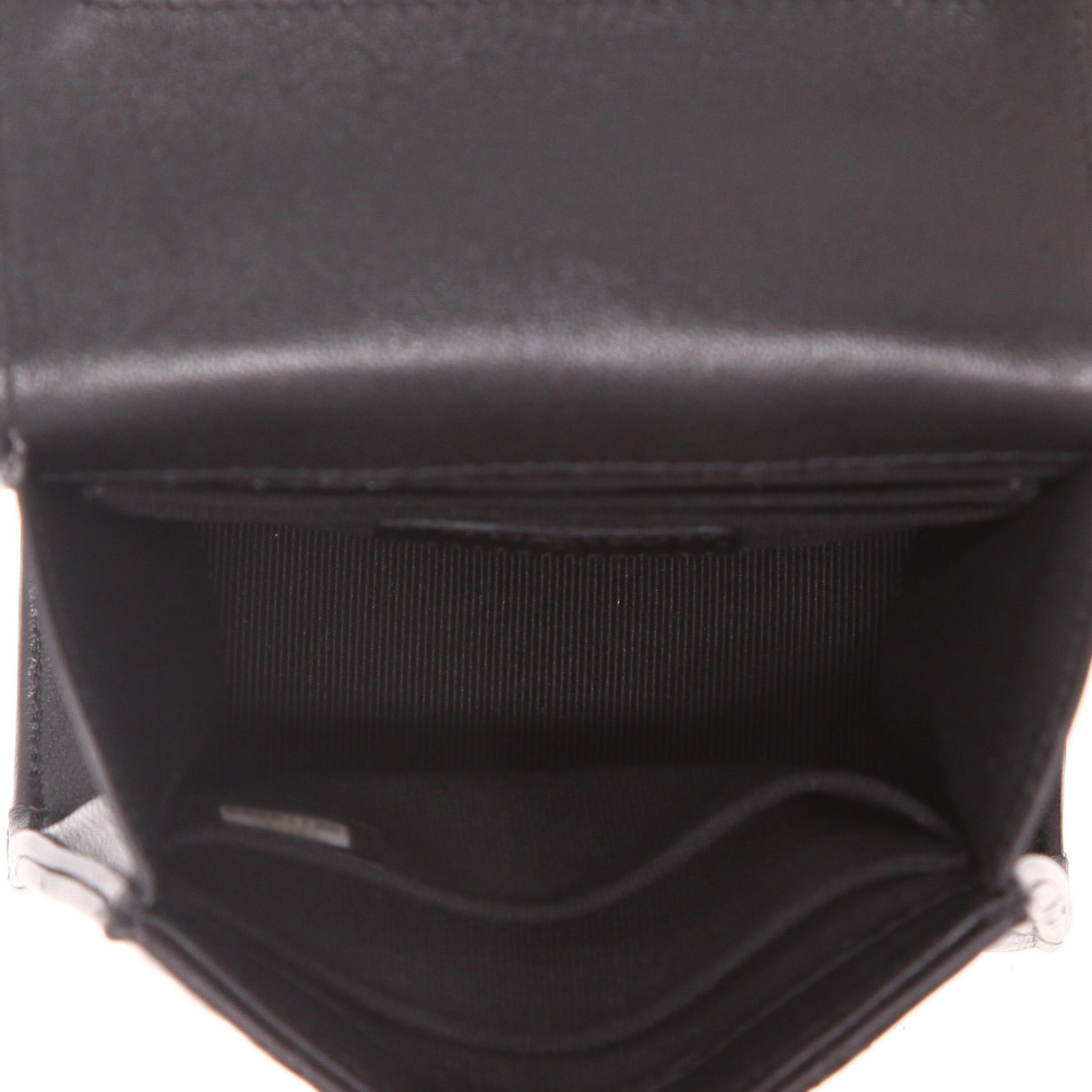 Borsa a tracolla Chanel  Top Handle mini  in pelle trapuntata nera - Detail D3