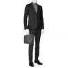 Porte-documents Louis Vuitton Business en cuir noir - Detail D1 thumbnail