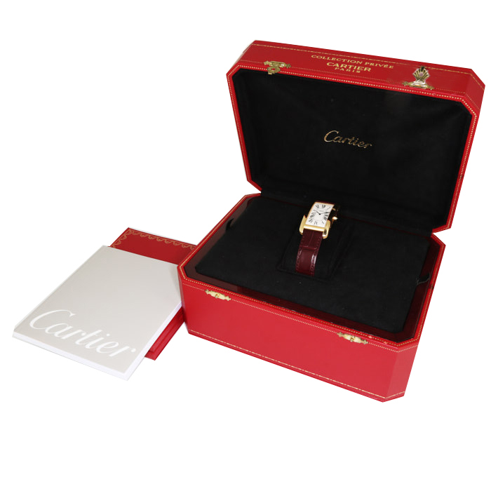 Orologio Cartier Tank Américaine "Collection Privée Cartier Paris" in oro giallo Ref :  1735B Circa  2001