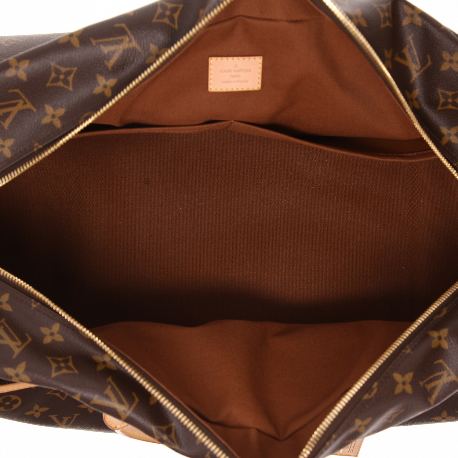 Borsa da viaggio Louis Vuitton  Eole in tela monogram e pelle naturale - Detail D3