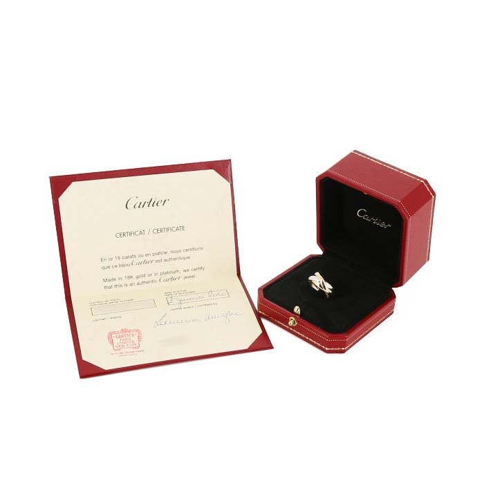 Cartier Trinity medium model ring in 3 golds, size 49 - Detail D2