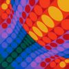 Victor Vasarely, "Planeta", silkscreen in colors on paper, signed and numbered, of 1979 - Detail D1 thumbnail