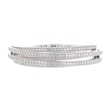 Brazalete De Grisogono Allegra en oro blanco y diamantes