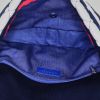 Chanel Baguette handbag in red, white and dark blue tricolor canvas - Detail D3 thumbnail