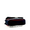 Chanel Baguette handbag in red, white and dark blue tricolor canvas - Detail D5 thumbnail