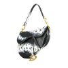 Dior Saddle handbag in blue and white shading python - 00pp thumbnail