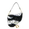 Dior Saddle handbag in blue and white shading python - 360 thumbnail