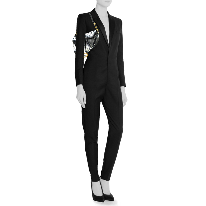 Sac à main Dior  Saddle en python dégradé bleu et blanc - Detail D1