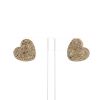 Pomellato Sabbia earrings for non pierced ears in pink gold and diamonds - 360 thumbnail
