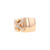 Chaumet Lien size XL ring in pink gold and diamonds - 00pp thumbnail