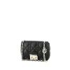 Pochette Dior Miss Dior Promenade mini en cuir cannage noir - 00pp thumbnail