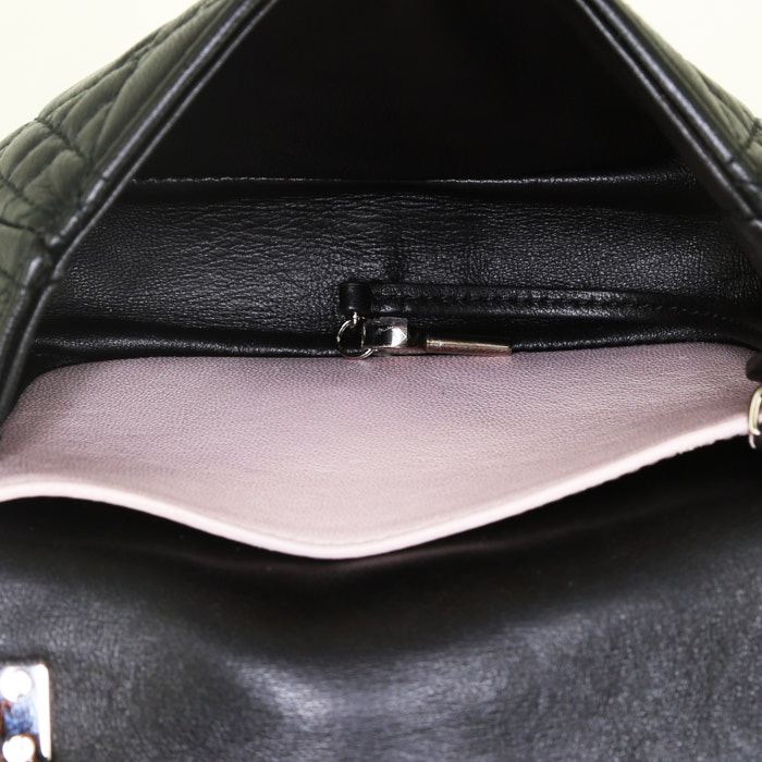 Pochette Dior Miss Dior Promenade mini en cuir cannage noir - Detail D2